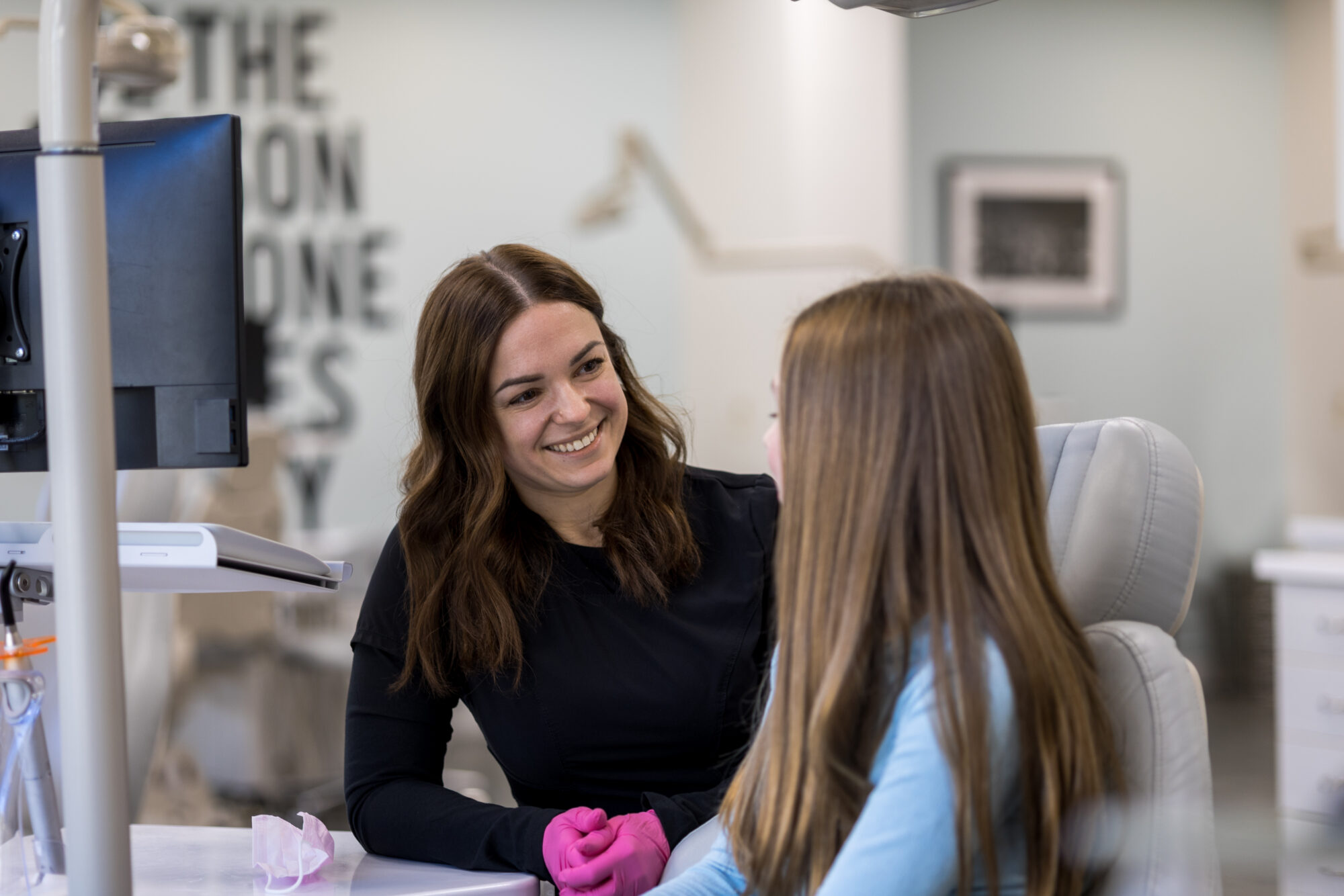 CHT Orthodontics patient with team member